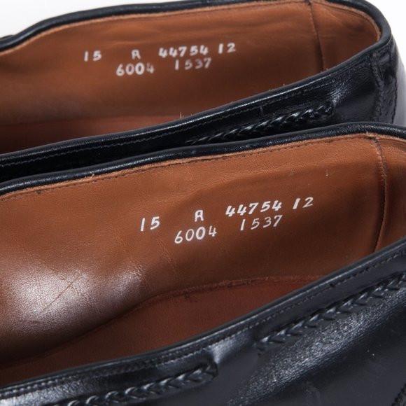 Allen Edmonds Bradenton Black Tassel Loafers 15 A